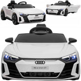 Audi E-Tron RS GT Autko na Akumulator Skóra Biały 12V 7Ah 90W dla Dziecka