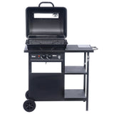 Grill Gazowy Reduktor i Wąż w Zestawie Activa Czarny 2-Palnikowy 5,4 kW