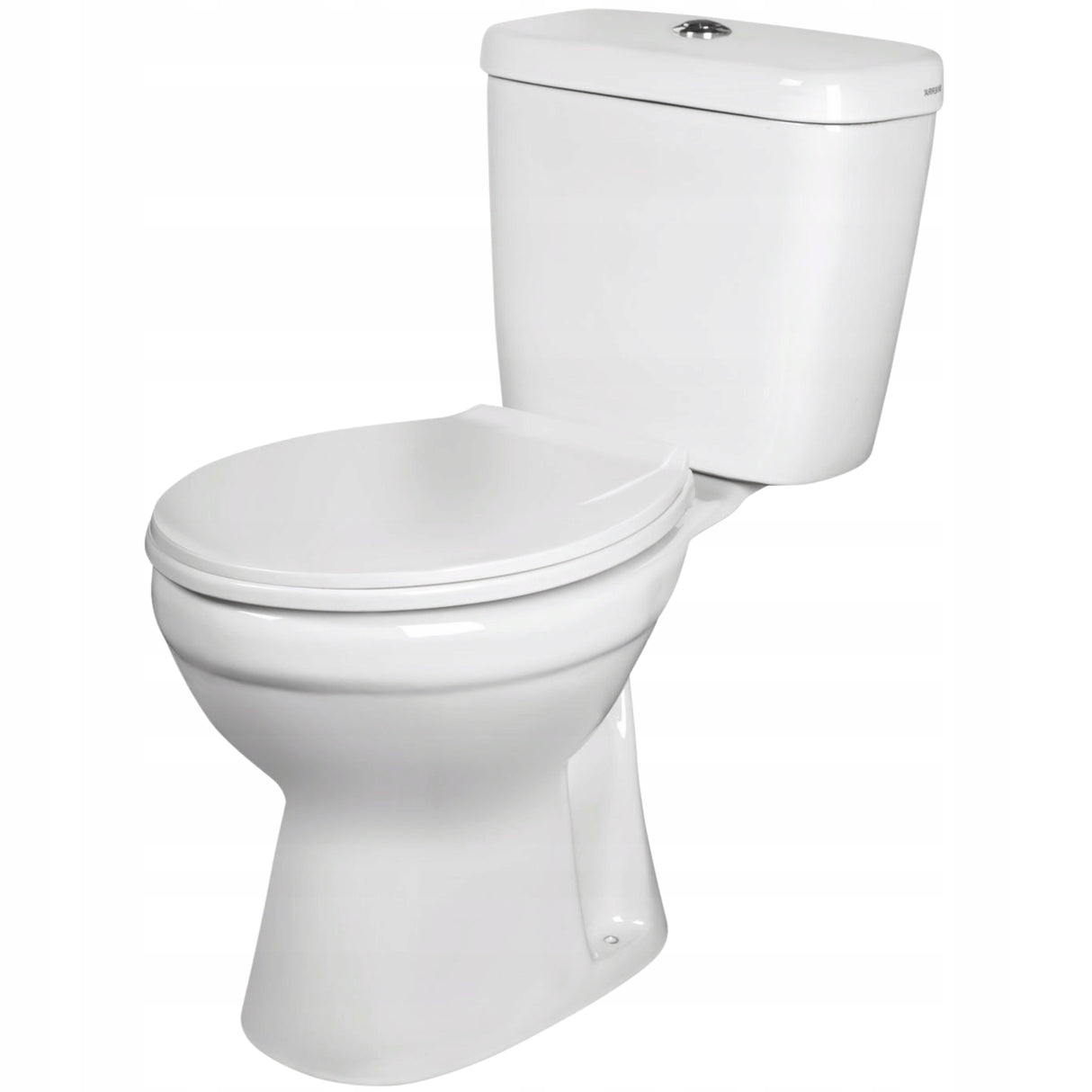 WC Kompakt Odpływ Poziomy Deska C-clear Kompletny Zestaw do Łazienki Biały