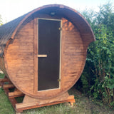 Sauna Ogrodowa z Przedpokojem Zestaw do Samodzielnego Montażu Beczka 340 cm