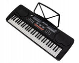 KEYBOARD Prezent Ze Statywem Dzieci Organy Pianino Klawisze Mikrofon GRATIS