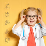 Zestaw Lekarski Małego Doktora Lekarza Mały Lekarz Doktor Zabawka Stetoskop