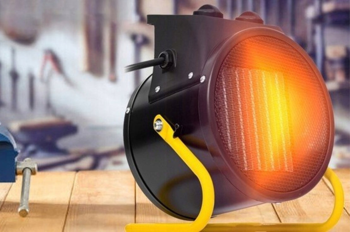 Grzejnik Elektryczny Farelka Dmuchawa Nagrzewnica Termostat 3000W Czarna