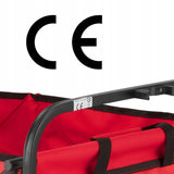Wózek Transportowy Plażowy Składany Turystyczny Pojemność 100L Udźwig 90kg