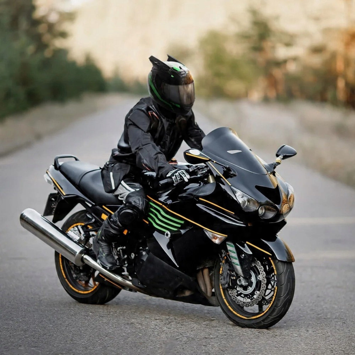Kask Motocyklowy Pełnotwarzowy Wielokolorowy Pełna Twarz Pełny Rozmiar XL