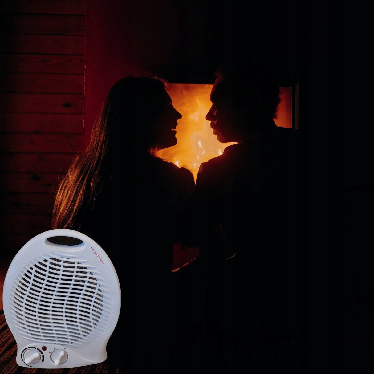 Grzejnik Elektryczny Farelka Termowentylator z Termostatem 2000 W 3 Poziomy