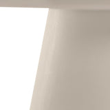 Stół do Jadalni Okrągły Blat Nowoczesny Płyta MDF Mikrocement Ecru 120 cm