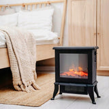 Kominek Elektryczny Termowentylator Grzejnik z Efektem Płomienia 3D 1800 W