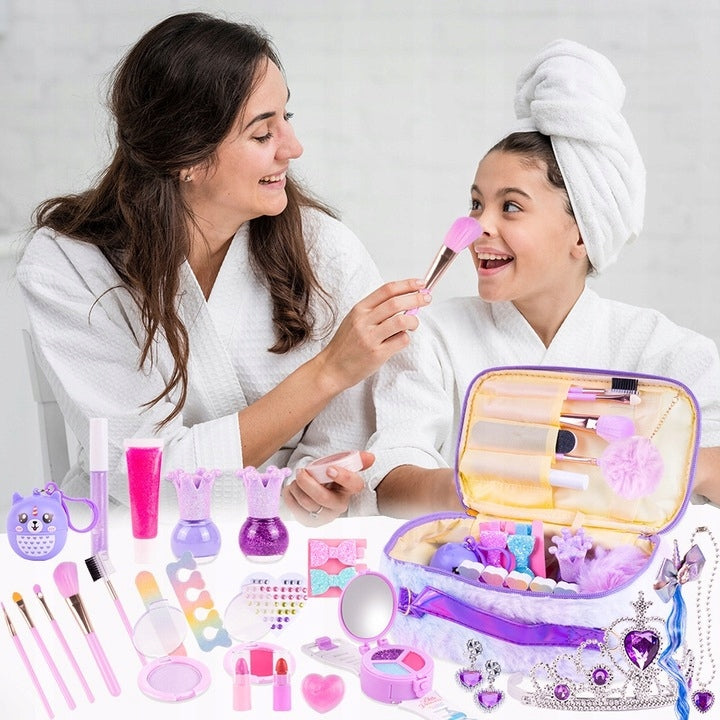 Zestaw Kosmetyków do Malowania Makijażu Torebka Makeup Manicure dla Dzieci