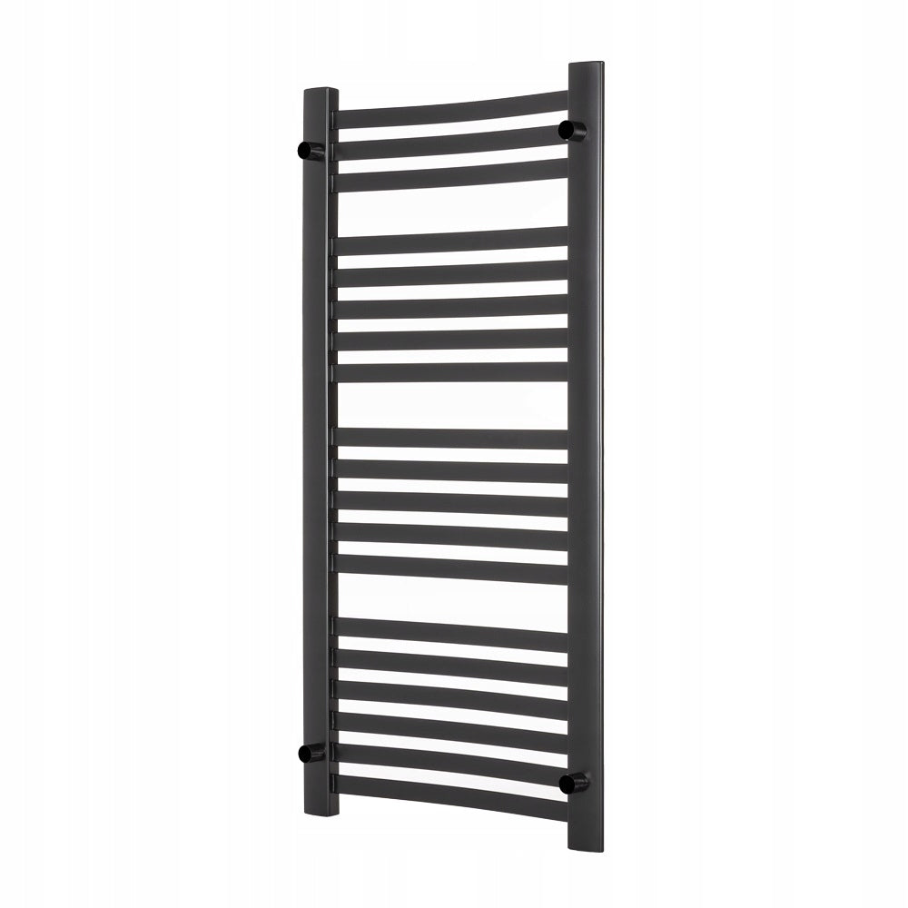 Grzejnik Drabinka Łazienkowy Dekoracyjny Wodny Mat 57x115 cm 556W Czarny