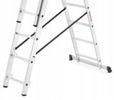 DRABINA Aluminiowa 3x7 Najdłuższa 150kg POVES 4,5m