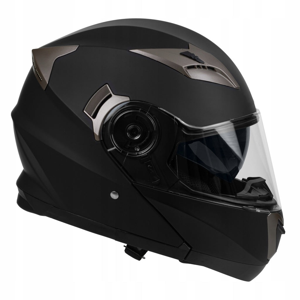 Kask Motocyklowy Szczękowy FLIP-UP pod Interkom, ECE22-06 Rozmiar L