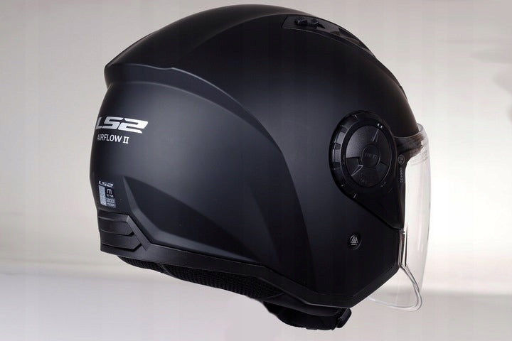 Kask Motocyklowy Otwarty LS2 AIRFLOW II Kask Solid Black Mat M
