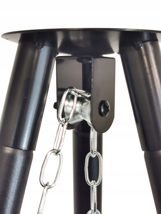 Grill Węglowy Ogrodowy Stabilny Trójnóg Palenisko Ognisko 2w1 160cm