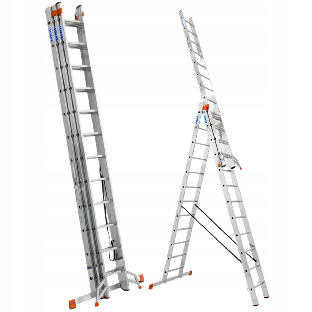 Drabina aluminiowa 3x14 KRAUSE MONTO 10,90m 150 kg
