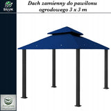 Dach do Pawilonu Ogrodowego Zadaszenie Zamiennik 3x3 Metry Zapasowe