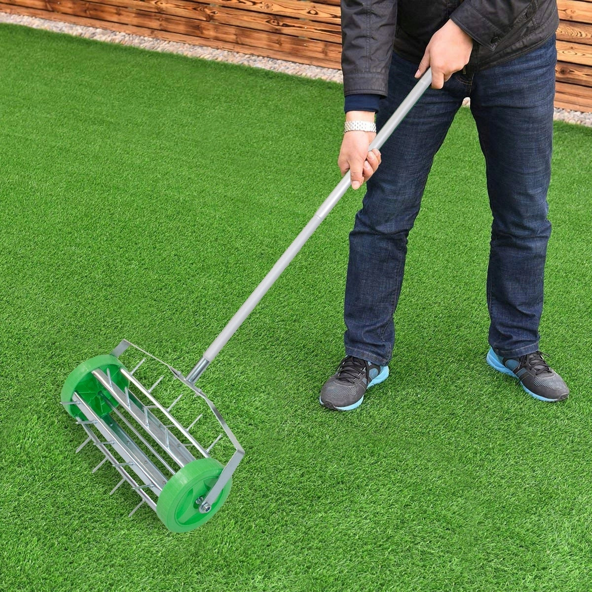AERATOR WERTYKULATOR DO TRAWY OGRODU Z KOLCAMI 43 cm