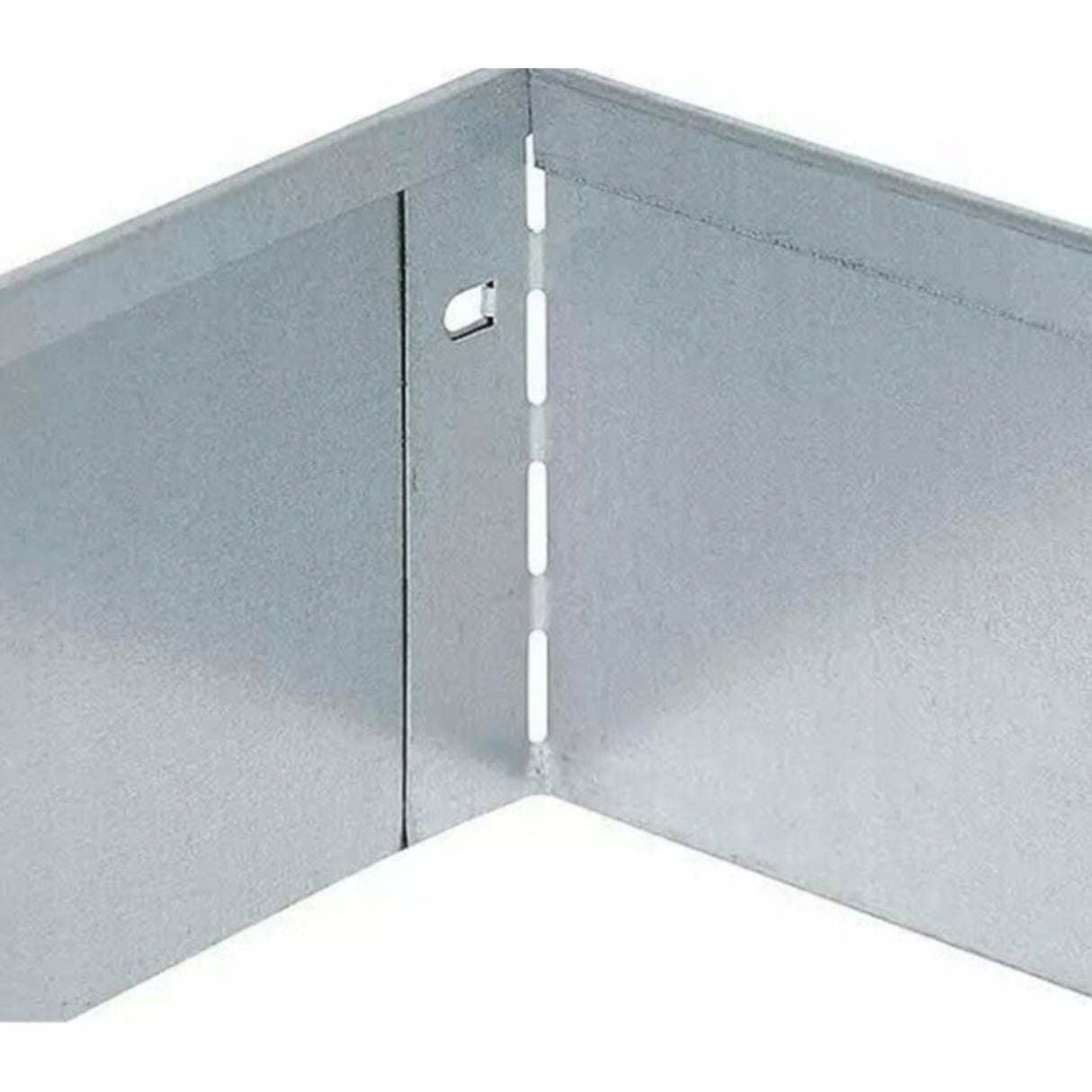 Obrzeże Trawnikowe Metalowe Ocynkowane Walcowana Druga Krawędź 118 cm 8 szt