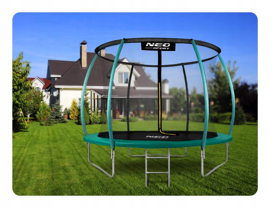 TRAMPOLINA OGRODOWA 304-312cm 10ft NEOSPORT model 2024 Poves