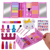 Zestaw do Makijażu Paznokci Kosmetyki Cienie Lakiery Hello Kitty dla Dzieci