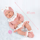 Wózek dla Lalek w Gwiazdki Spacerowy + Lalka Interaktywna Duża 41 cm ZESTAW
