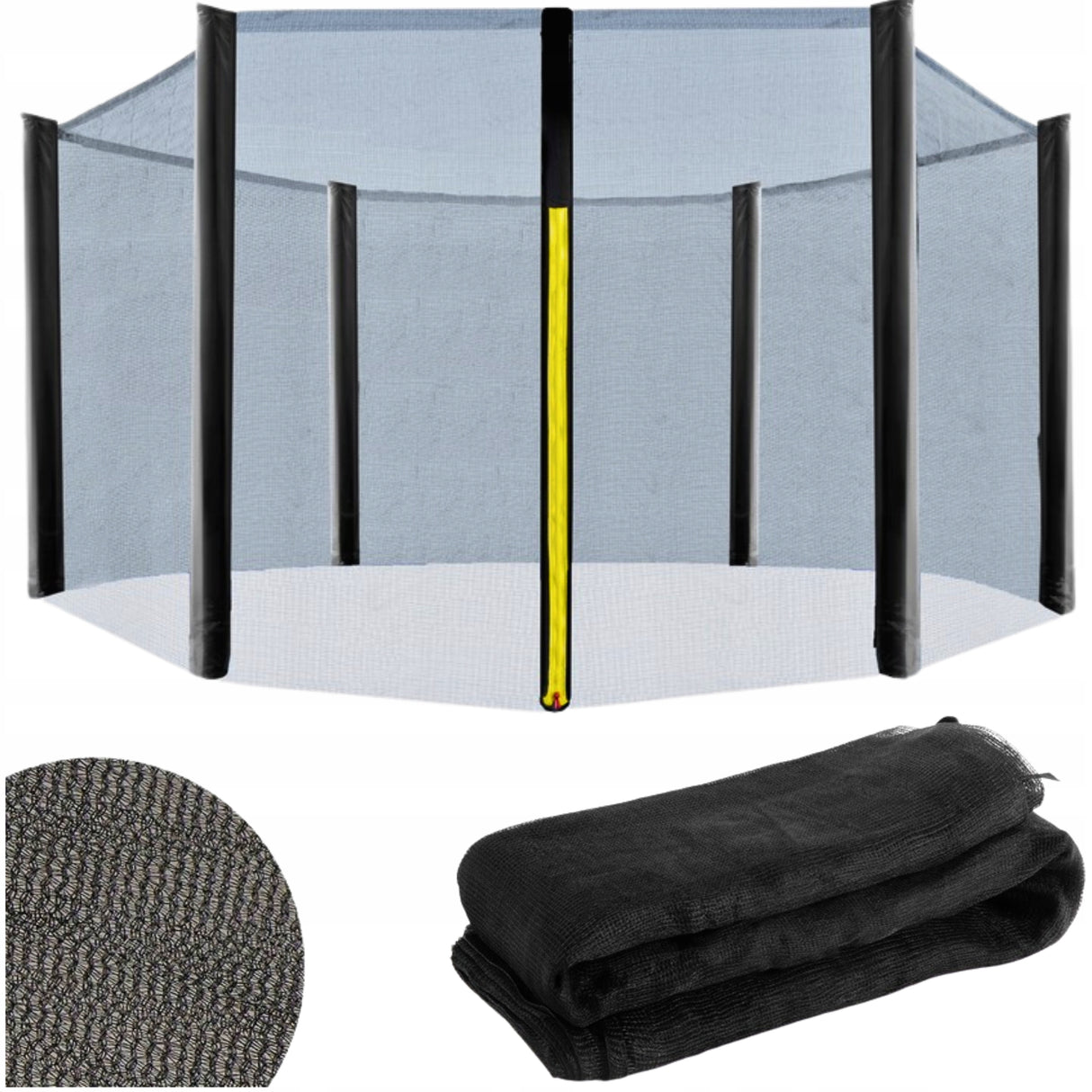 SIATKA DO TRAMPOLINY 10FT 300/305/312 na 8 SŁUPKÓW