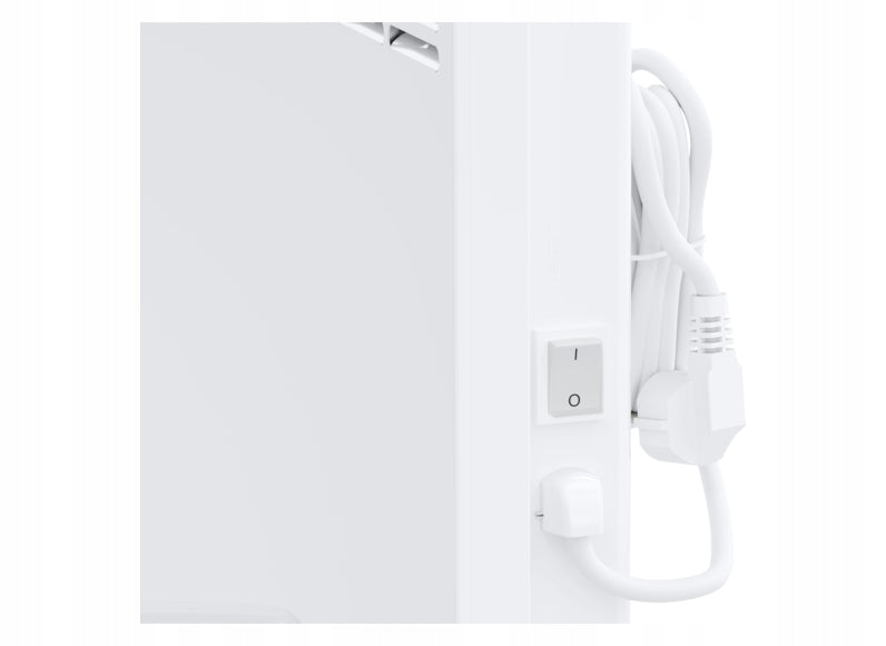Grzejnik Elektryczny Konwektorowy Stojący Biały 1500W Regulacja Temperatury