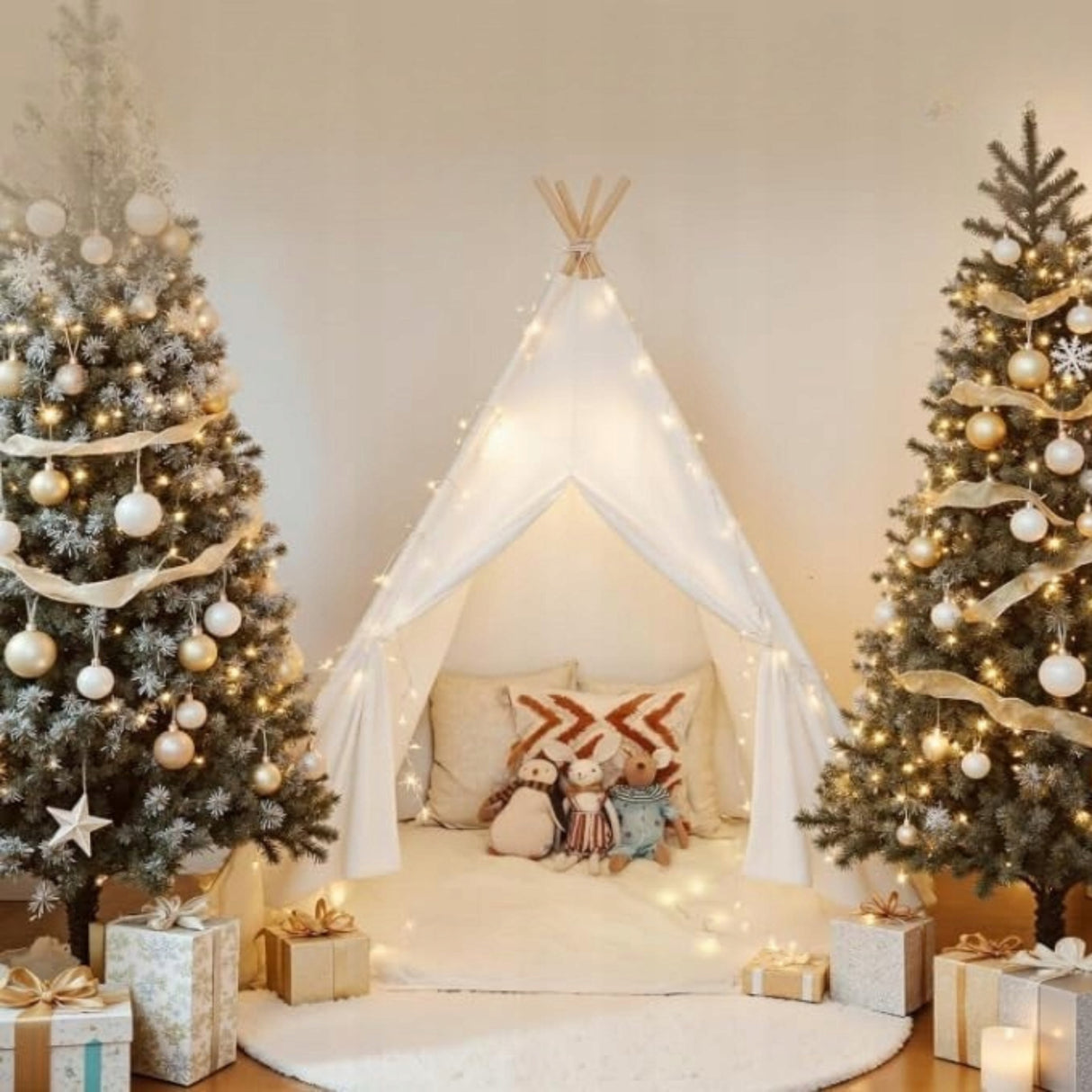 Namiot dla Dzieci Domowy do Zabawy dla Dziewczynek Chłopców Bawełna 120x155