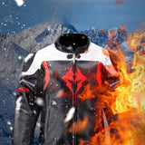 Motocyklowa Kurtka Skórzana Odporna na Upadki Wodoodporna Wiatroszczelna S