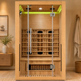 Sauna Dwuosobowa Infrared Domowe Spa na 2 Osoby Naturalna Vento Sauna Relax