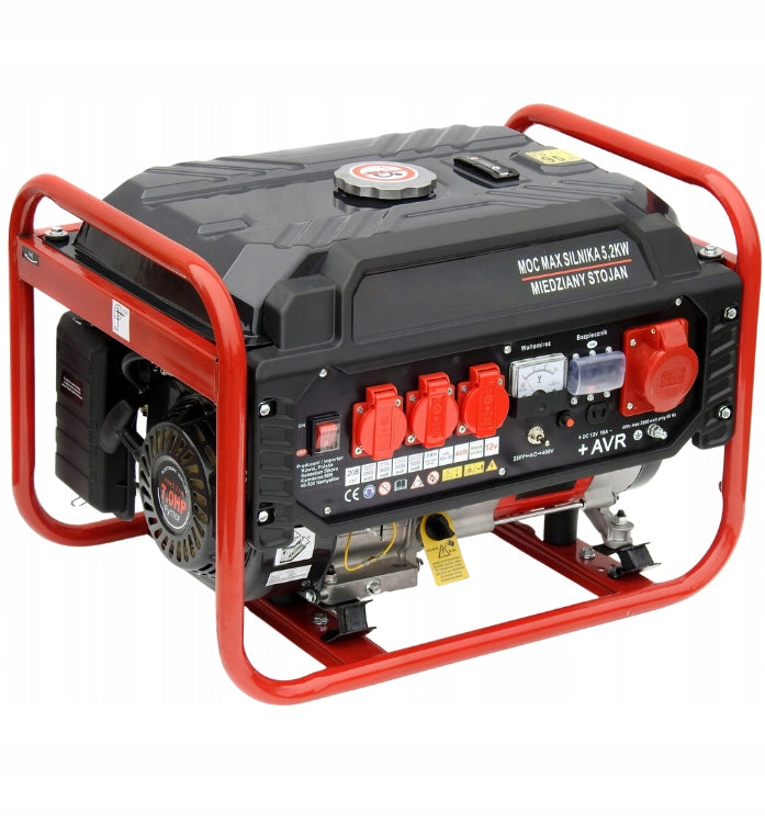 Mocny Agregat Prądotwórczy Generator Prądu Z Komputerem Licznik Godzin