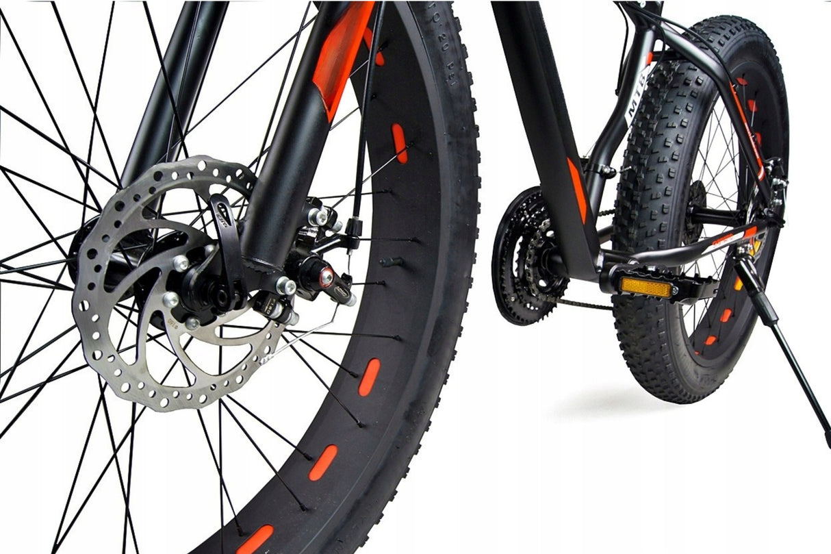 Rower Terenowy FATBIKE Stalowa Rama Szerokie Opony Przerzutki SHIMANO 26"