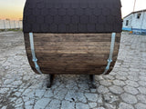 Sauna Ogrodowa Beczka 180 cm z Piecem HARVIA VEGA do Samodzielnego Montażu