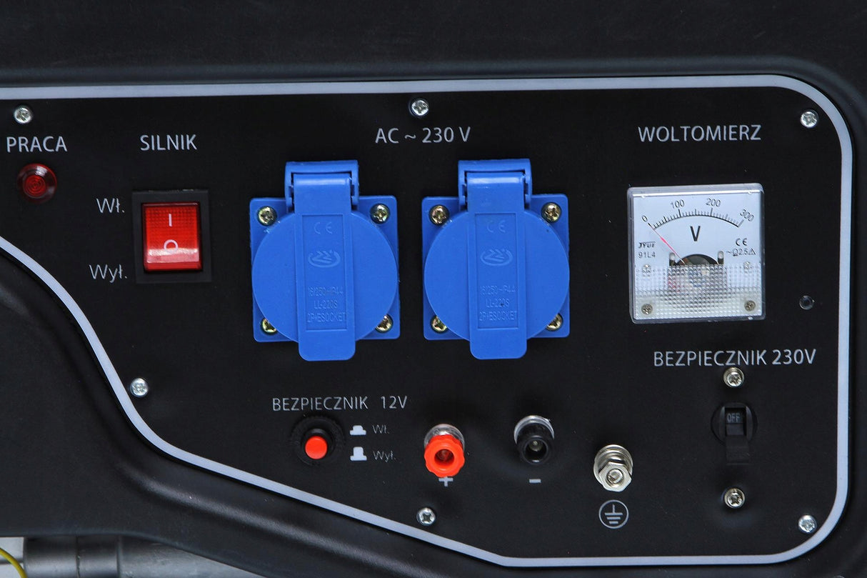 Agregat Generator Prądotwórczy Benzynowy Przenośny Jednofazowy 3kW 230V AVR