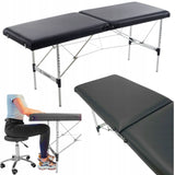 Łóżko Kosmetyczne Do Rzęs Stół Do Masażu 2 Segmentowe Białe Plus GRATIS