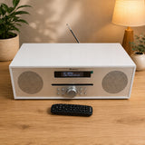 Radio Sieciowe FM CD/MP3 Bluetooth Super BASS Srebrne Star AUNA 10033126
