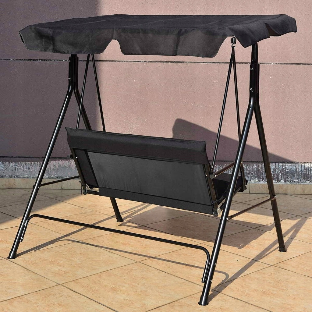 HUŚTAWKA OGRODOWA 2 OSOBOWA BUJANA LEŻANKA Z DACHEM PREMIUM 104x104 cm
