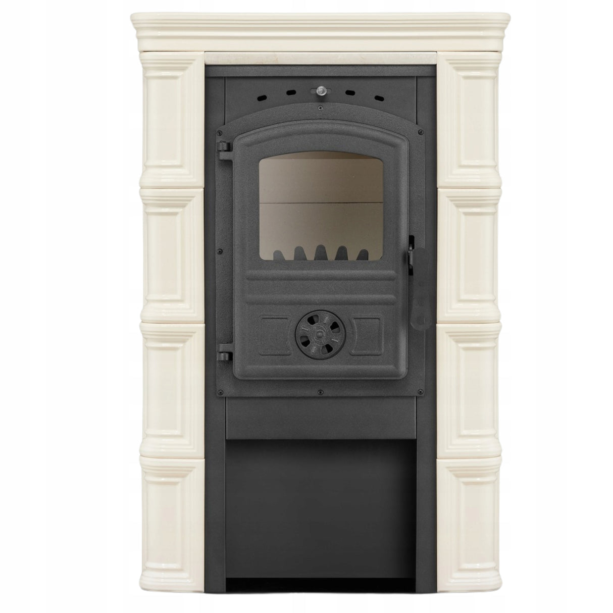Kominek Kaflowy Piec Koza Ceramiczny Komin Beżowy 7,5kW