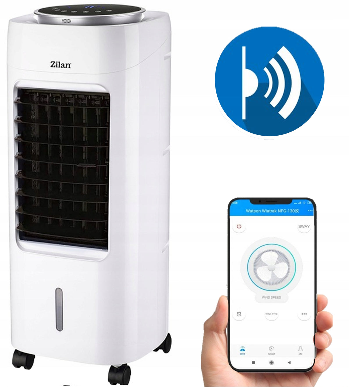 Klimator Wodny Ewaporacyjny Zilan Alaska Zone 7L 65W z Pilotem RBS1314Z