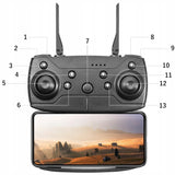Dron z Kamerą HD Wideo 0,3MP Akumulator 3,7 Walizka dla Dzieci Quadrocopter