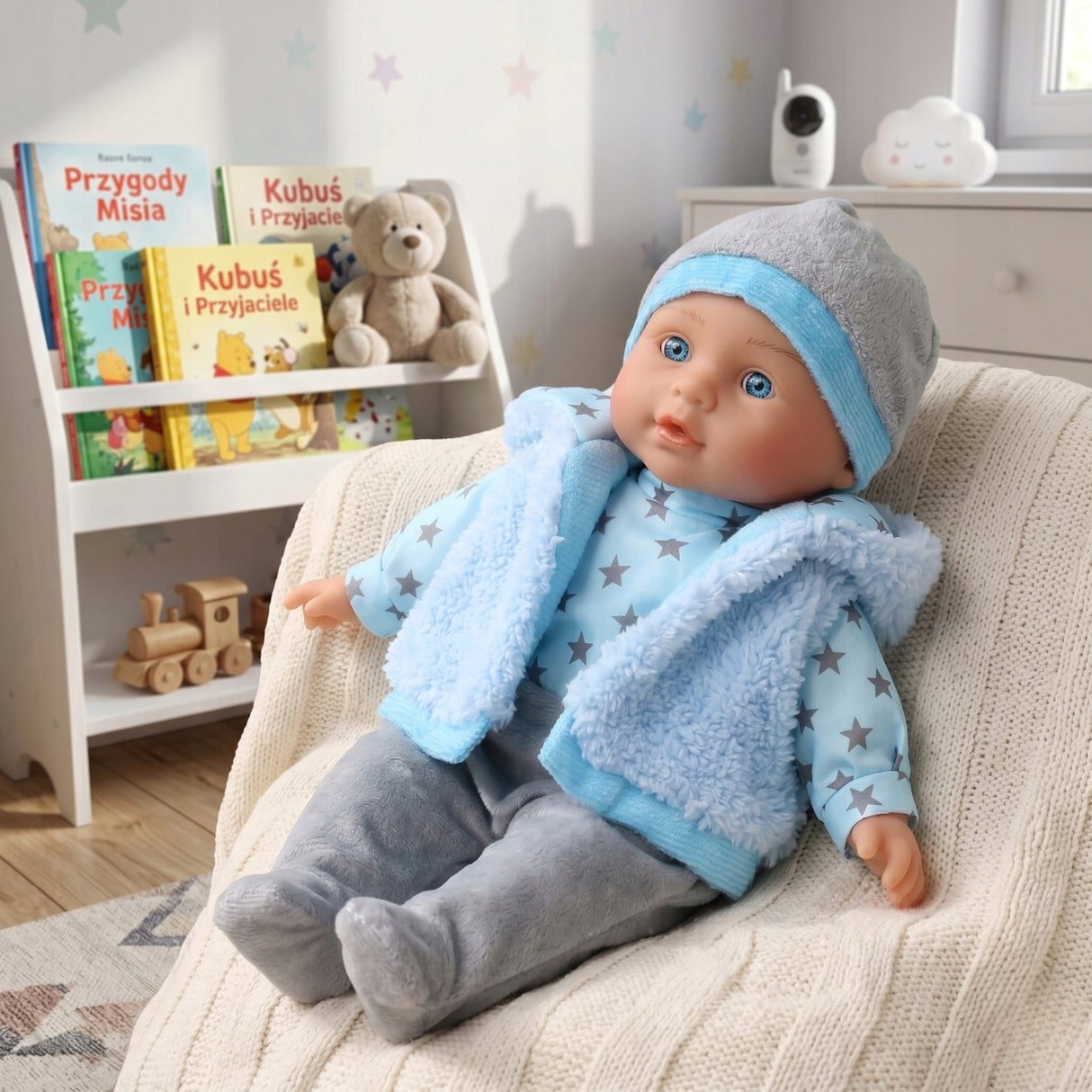 Lalka Bobas Interaktywna Śpiewa Uczy na Prezent 2+ 32 cm dla Dzieci