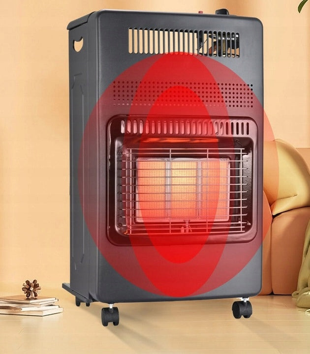 Grzejnik Gazowy Bezzapachowy Piec Podbłękit Piecyk na Butle 4200W Czarny