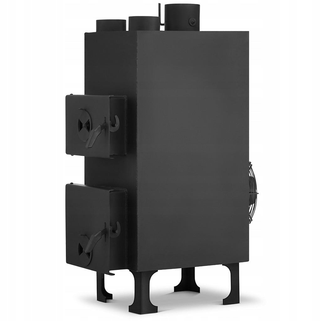 Piecyk Grzewczy z Nadmuchem Nadmuchowy Grzewczy 15kW Stalowy Czarny