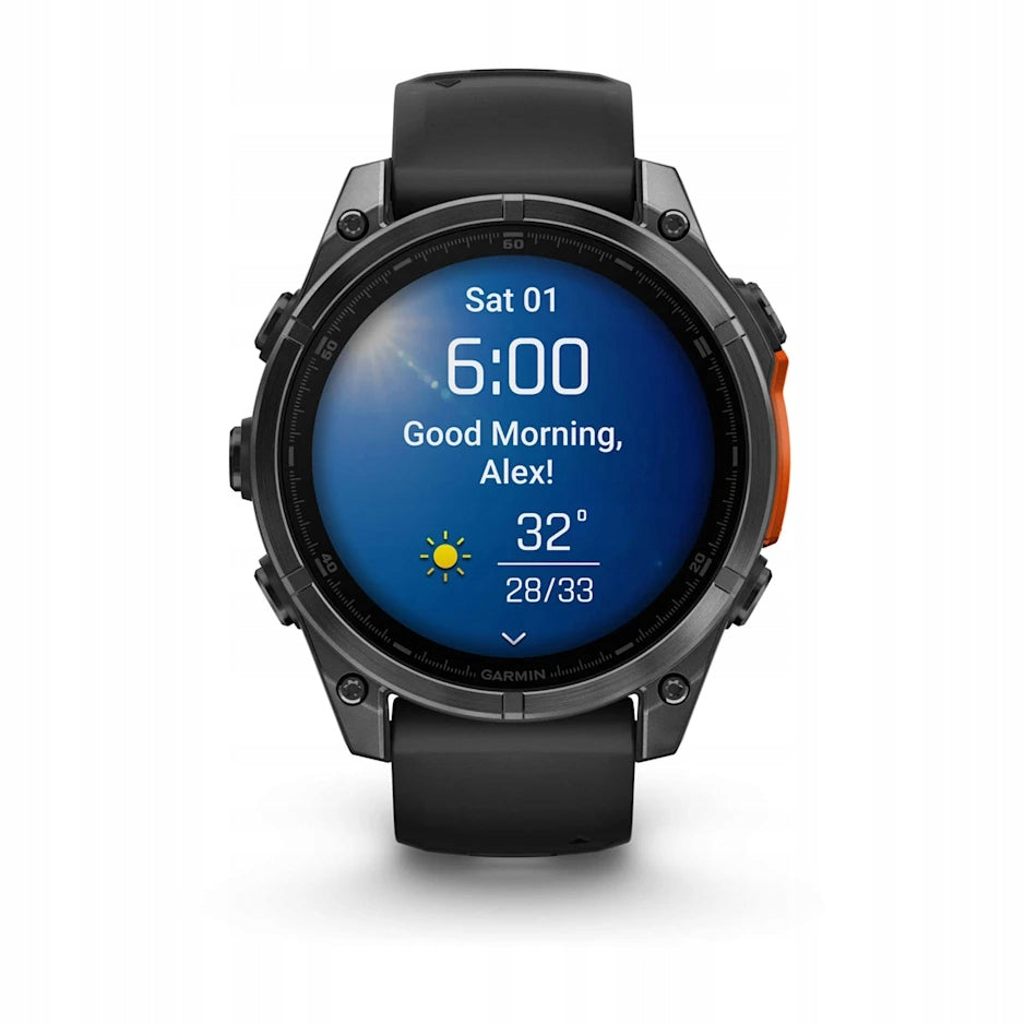 Smartwatch Garmin Fenix 8 47mm AMOLED Czarny Stainless Steel Multisportowy