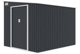 Domek Ogrodowy UNIWERSALNYM Jednospadowym Dachem Antracyt 247x311cm 7,19m²