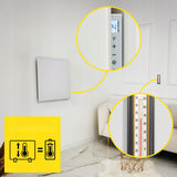 Grzejnik Elektryczny Łazienkowy Promiennik na Podczerwień 400W Szklany