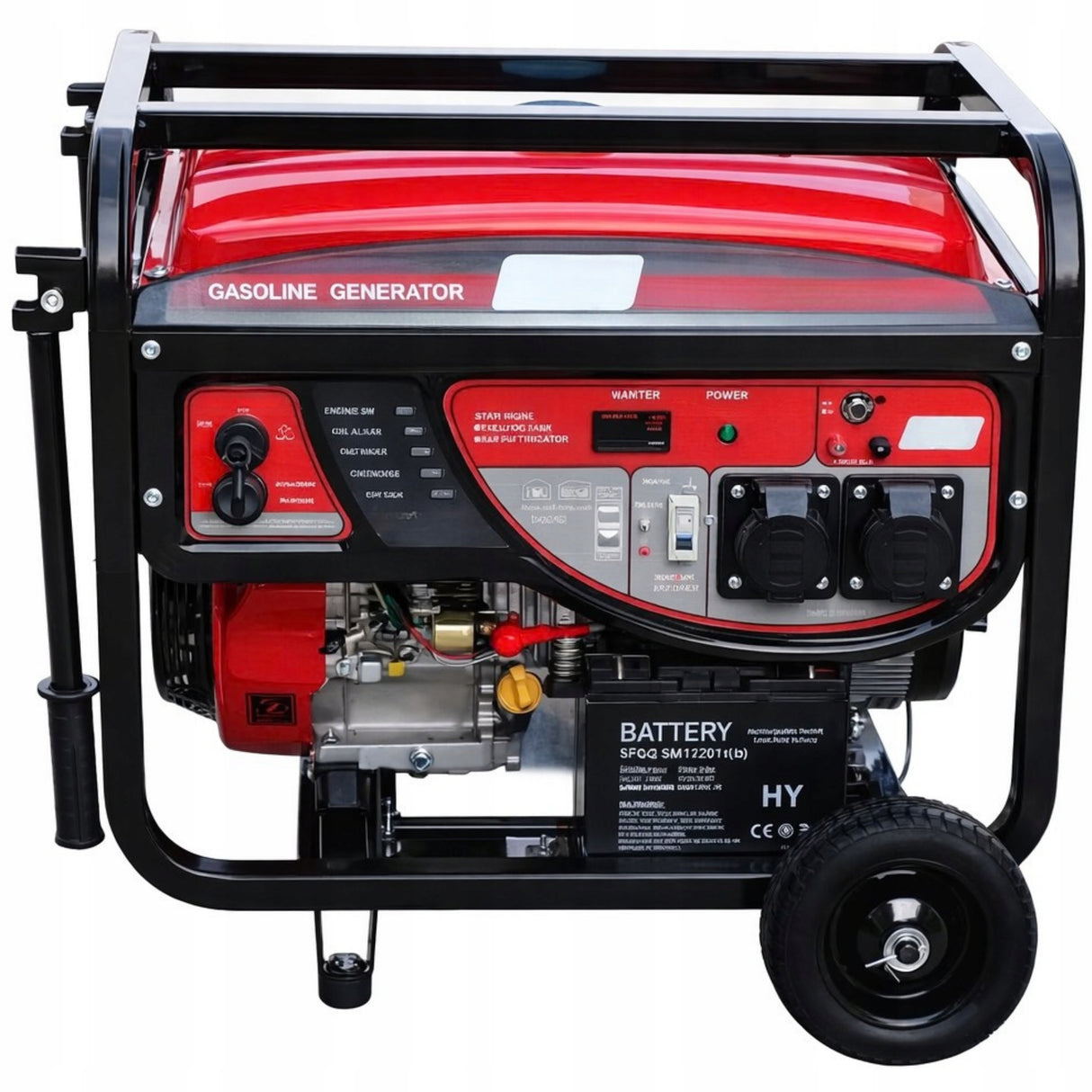 Agregat Generator Prądu Benzynowy Jednofazowy Przenośny 5500W 13KM AVR 25L