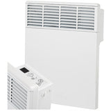 Grzejnik Elektryczny Termostat Programator Ścienny Biały 500W Wyświetlacz