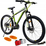 Rower Górski Shimano 21 Biegów 2xTarcze Rama 18" Cali ZIELONY Koło 26" Cali