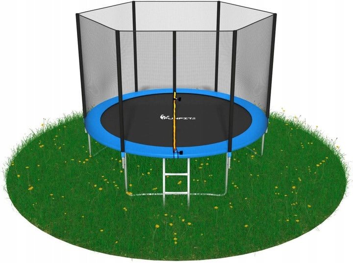 TRAMPOLINA OGRODOWA 312CM 10FT SIATKA + DRABINKA 304-312cm